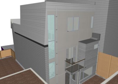 rear of house 3d render